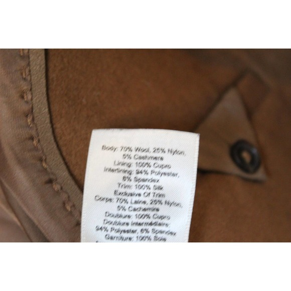 *Flawed Aritzia Wilfred The Cocoon Long Coat Wool Cashmere Camel Size XXS H14288 - Picture 10 of 15